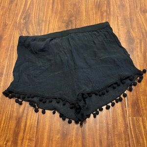 Black Mesh Shorts